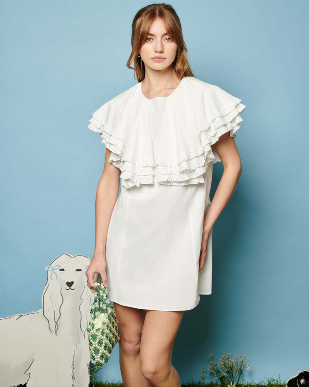 Collie Mini Dress - Pearled Ivory ban.do Collie Mini Dress - Pearled Ivory ban.do