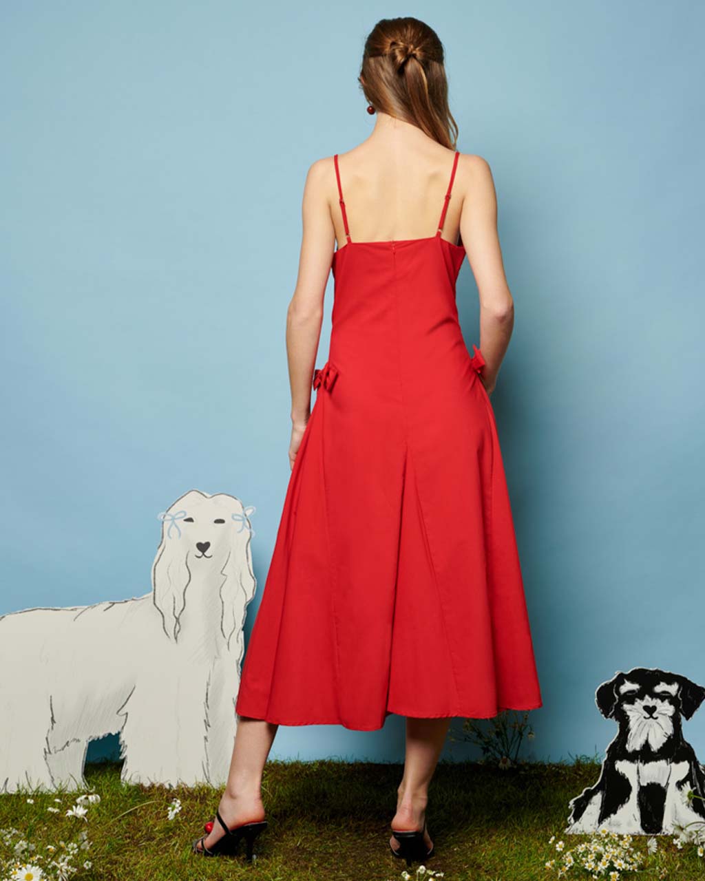red cami midi dress Buy Roman Red Crochet V-Neck Cami Midi Dress from Next USA
