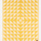 yellow and white geometric driftweave beach blanket