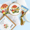 Counted Cross Stitch Kit Includes:
Basic cross stitching instructions
Counted cross stitch pattern
DMC embroidery floss and color chart
14 count aida cloth
5 inch Embroidery hoop
Needle