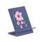 purple standing easel with painted colorful floral design