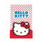 set of three white and red hello kitty mini notebooks