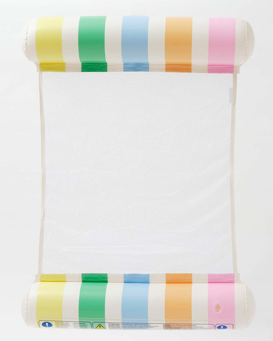 pastel striped hammock float