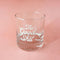 13 oz. glass with white 'the good shit' across the front