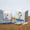 fresh linen scented candle with snoopy graphic and box