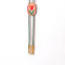 red tulip bolo tie with green cord and gold tips