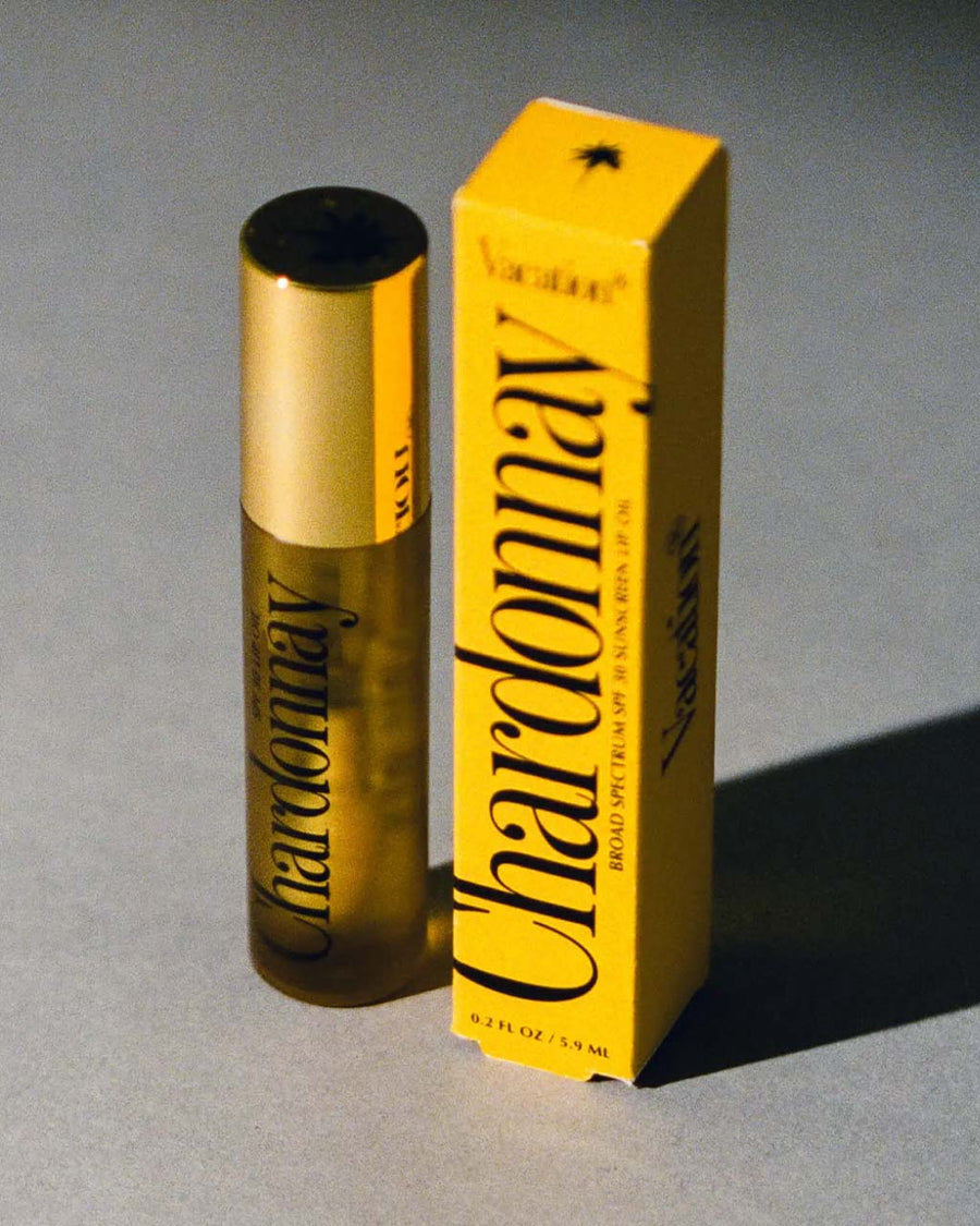 chardonnay spf 30 lip oil with box
