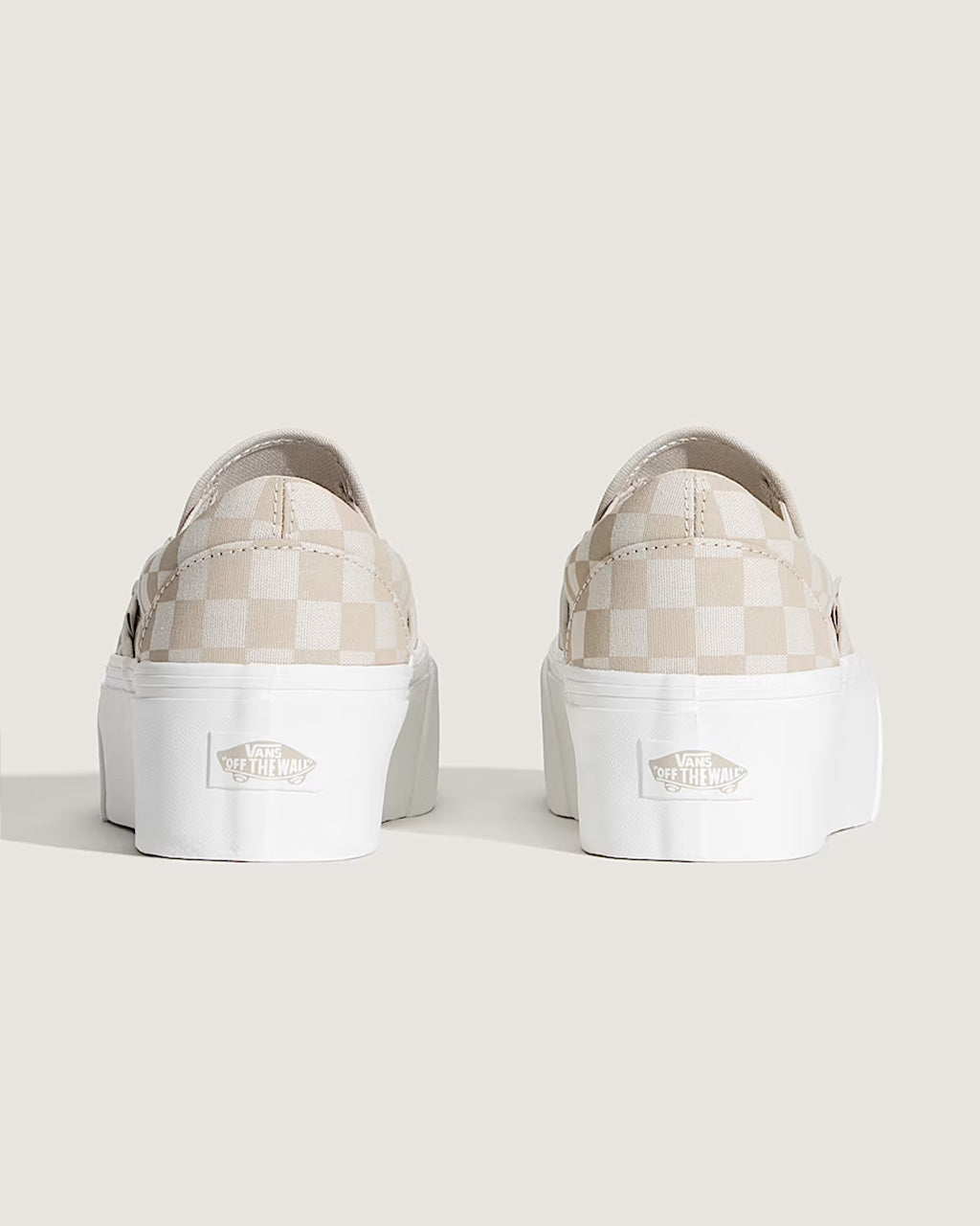 Classic Slip-On Checkerboard Stackform Sneaker - Mushroom Classic Slip-On Checkerboard Stackform Sneaker - Mushroom