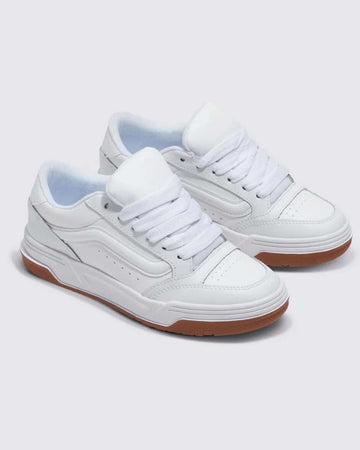 white y2k vans skate sneakers with brown sole