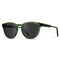 crystal green round sunglasses
