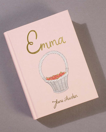 hardcover emma book on a table