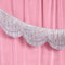 Double layered iridescent finish scalloped banner
