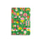 notebook with green ground and abstract floral print