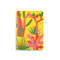 notebook with yellow ground and pink and green cactus print