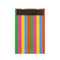 vertical rainbow stripe shopping list with magnetic strip