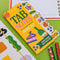 set of 8 picnic themed sticky tab notes on green table