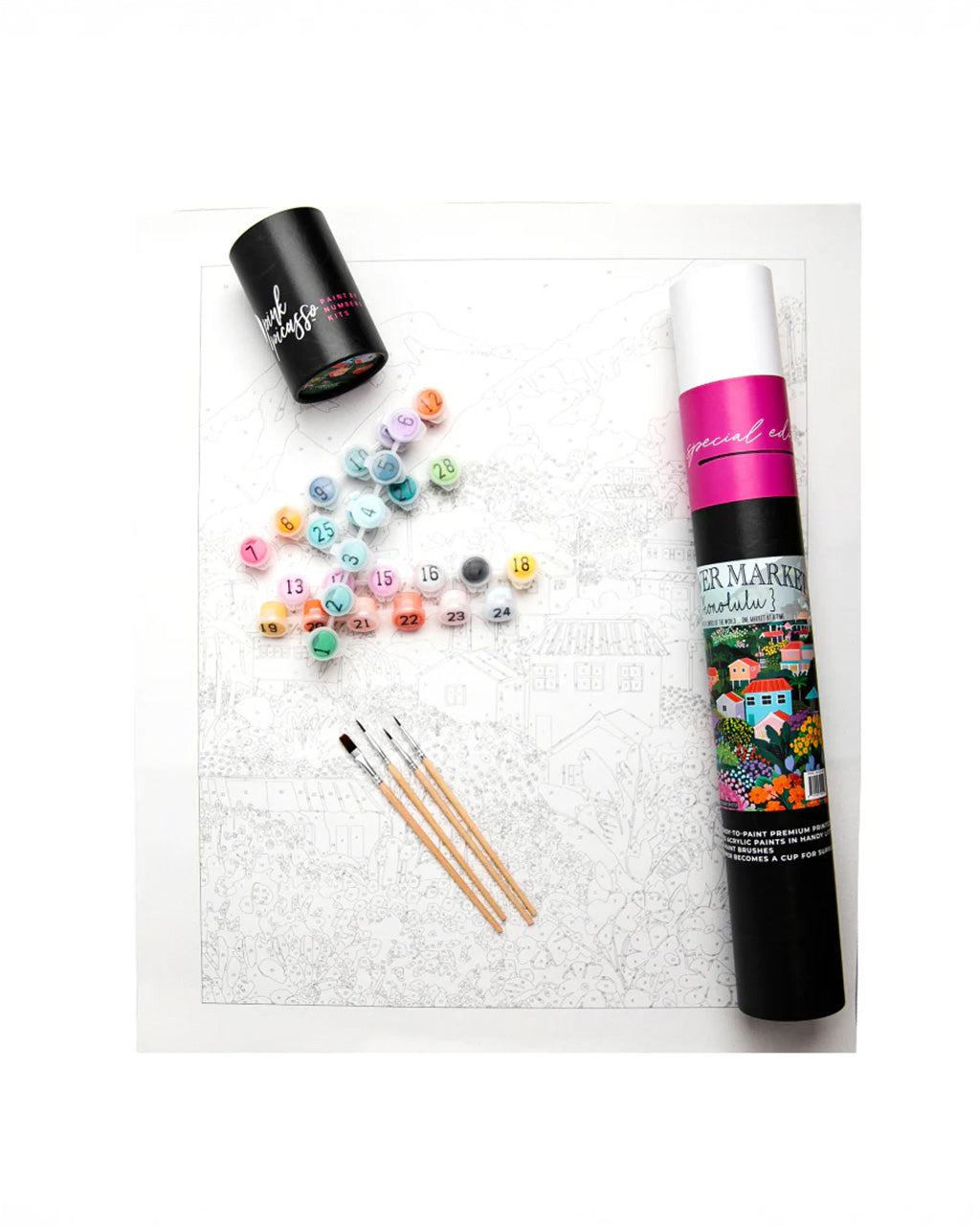 Flower Market Paint By Numbers - Honolulu – ban.do
