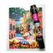 16x20 paint by numbers kit with portofino cityscape, pots of paint and paintbrushes