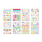 pack of 8 sticker sheets with classic planner stickers