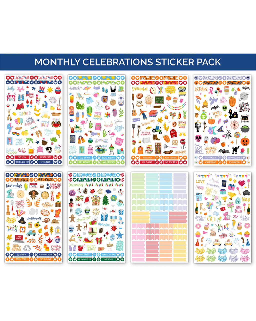 Sticker Pack - Monthly Celebrations – ban.do