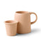 blush ceramic mug with matching ceramic insertable infuser