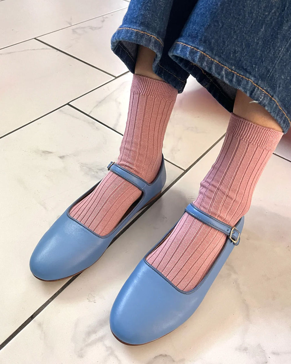 Her Varsity Socks - Blue