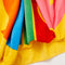 up close of vibrant colors in the beach towel