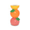 stacked citrus ceramic vase