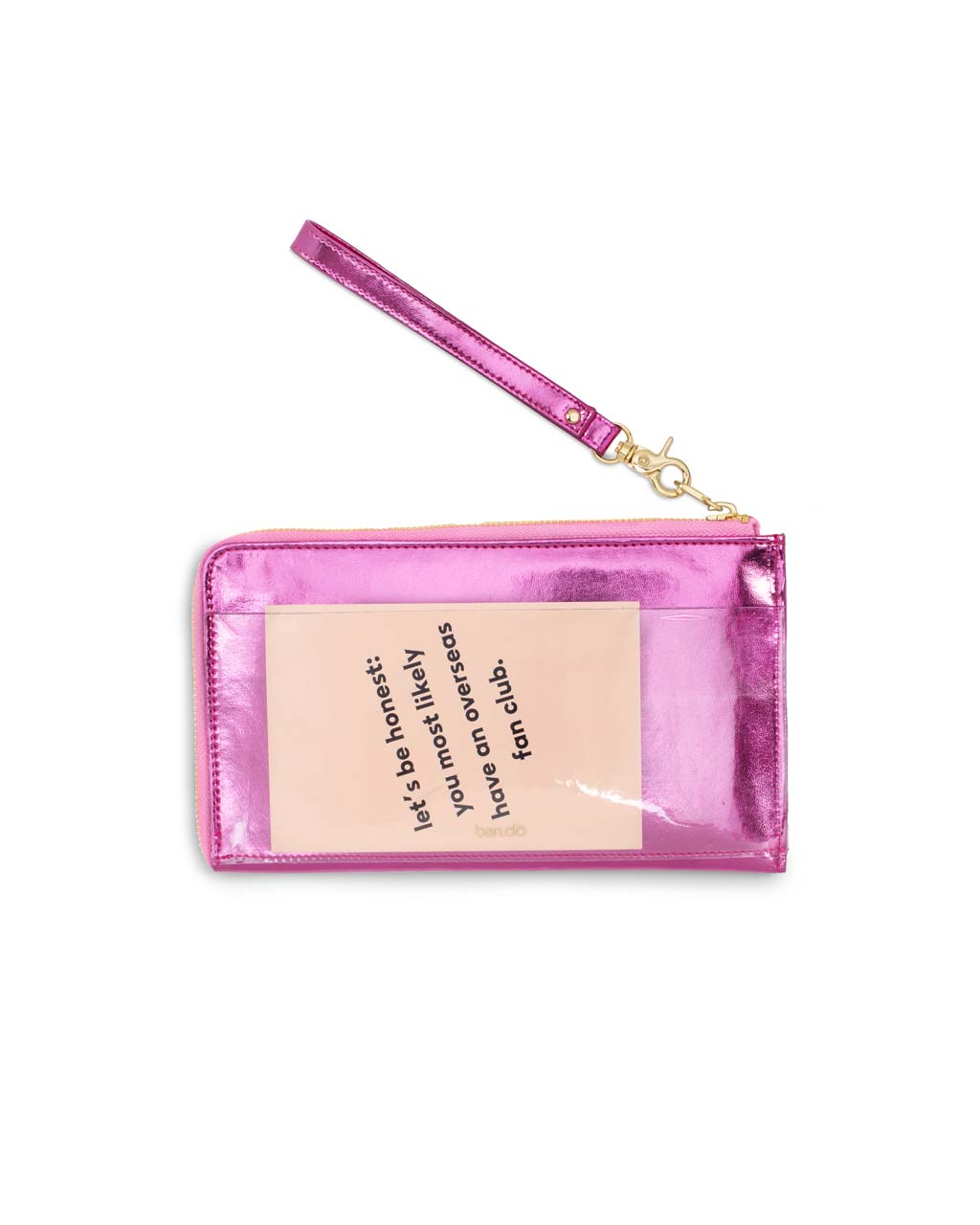 Getaway Travel Wallet Metallic Pink ban.do