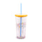 back view of glitter sip sip tumbler