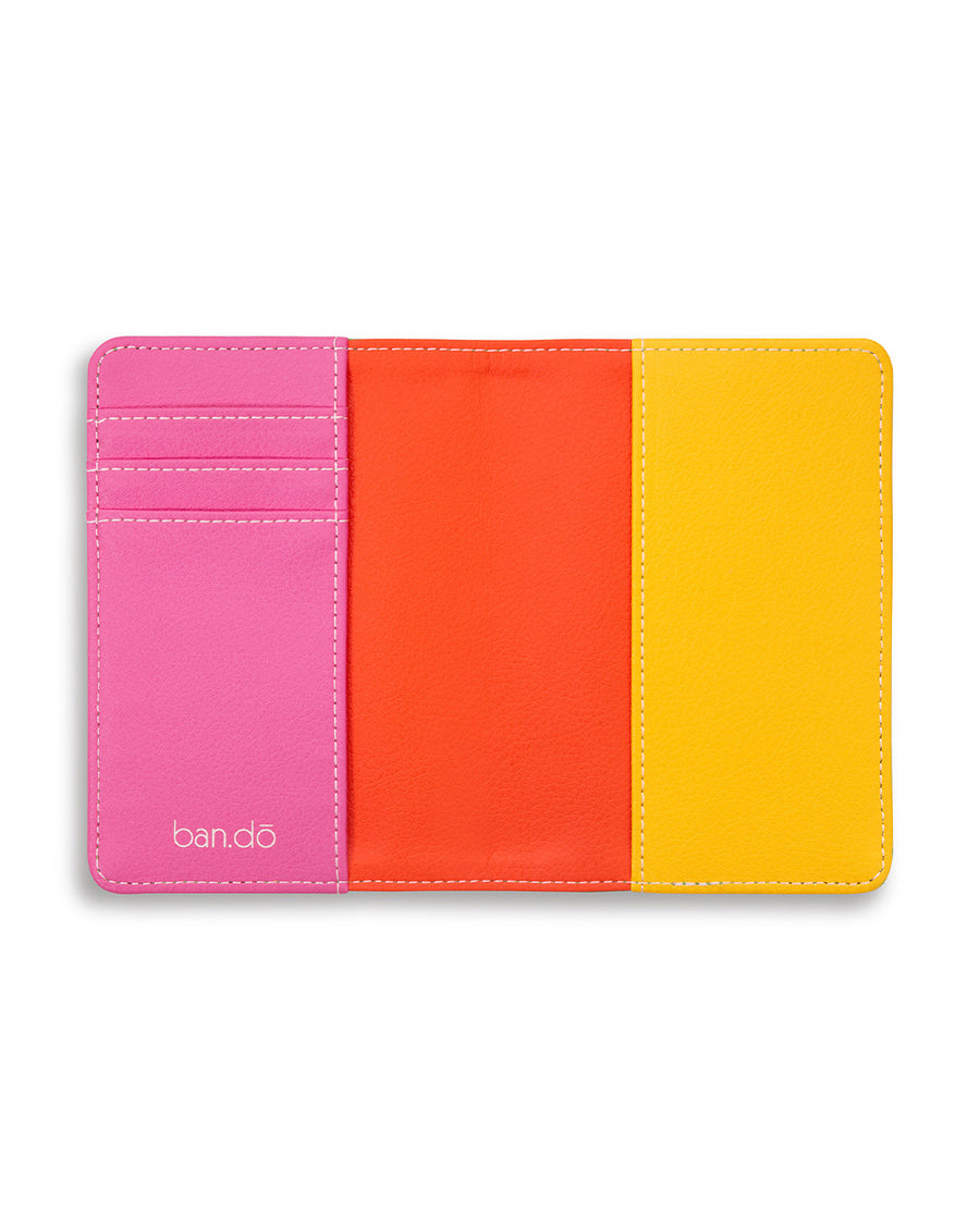 inside pink, orange, and yellow colorblock 