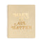 Spiral bound notebook with gold foil "Make it all happen" graphic across the front. 