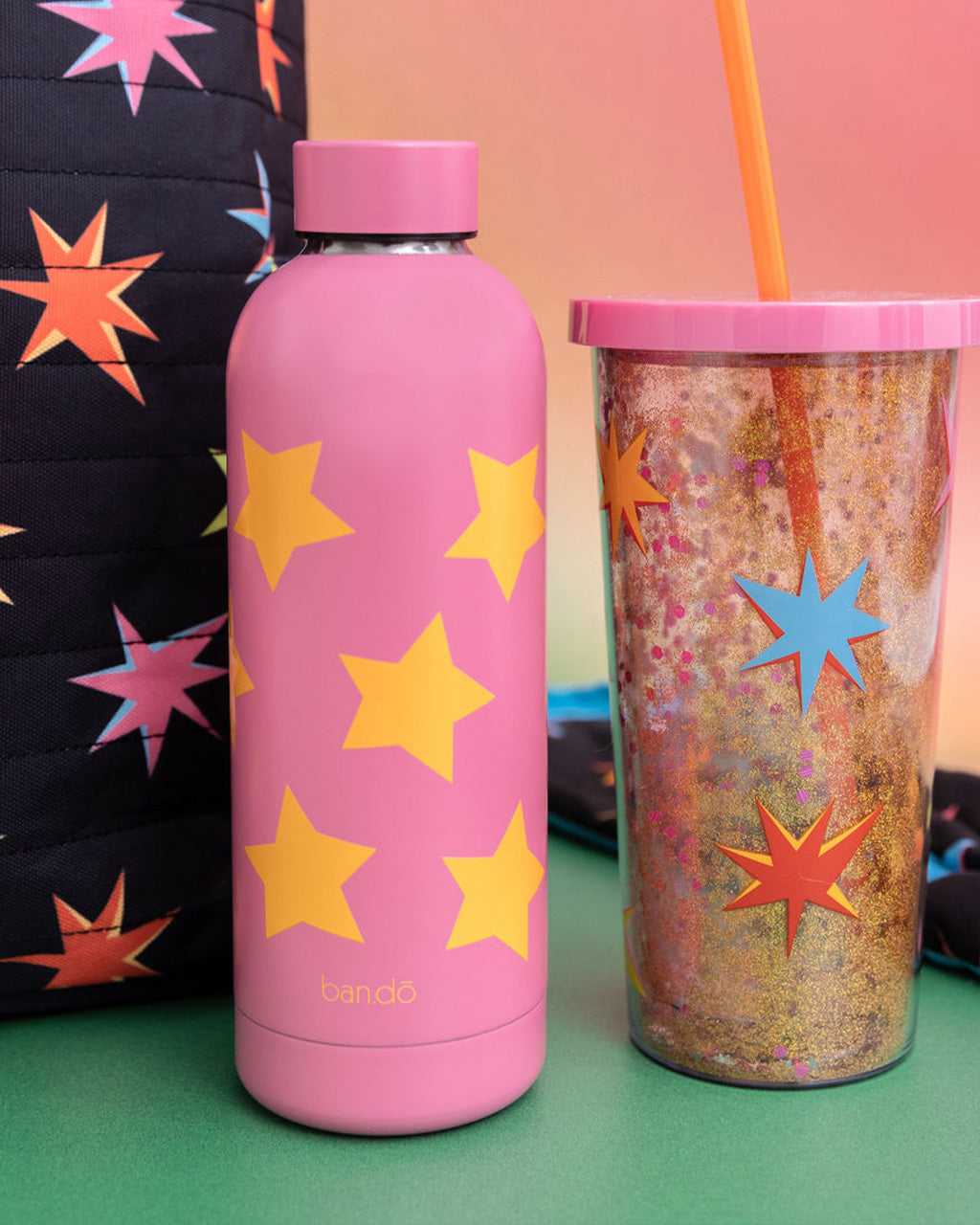 Ban.Do Glitter Bomb Pink Stardust Water Bottle
