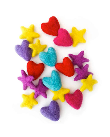 heart and star shaped fabric fresheners
