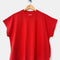 hanging red relaxed fit tee