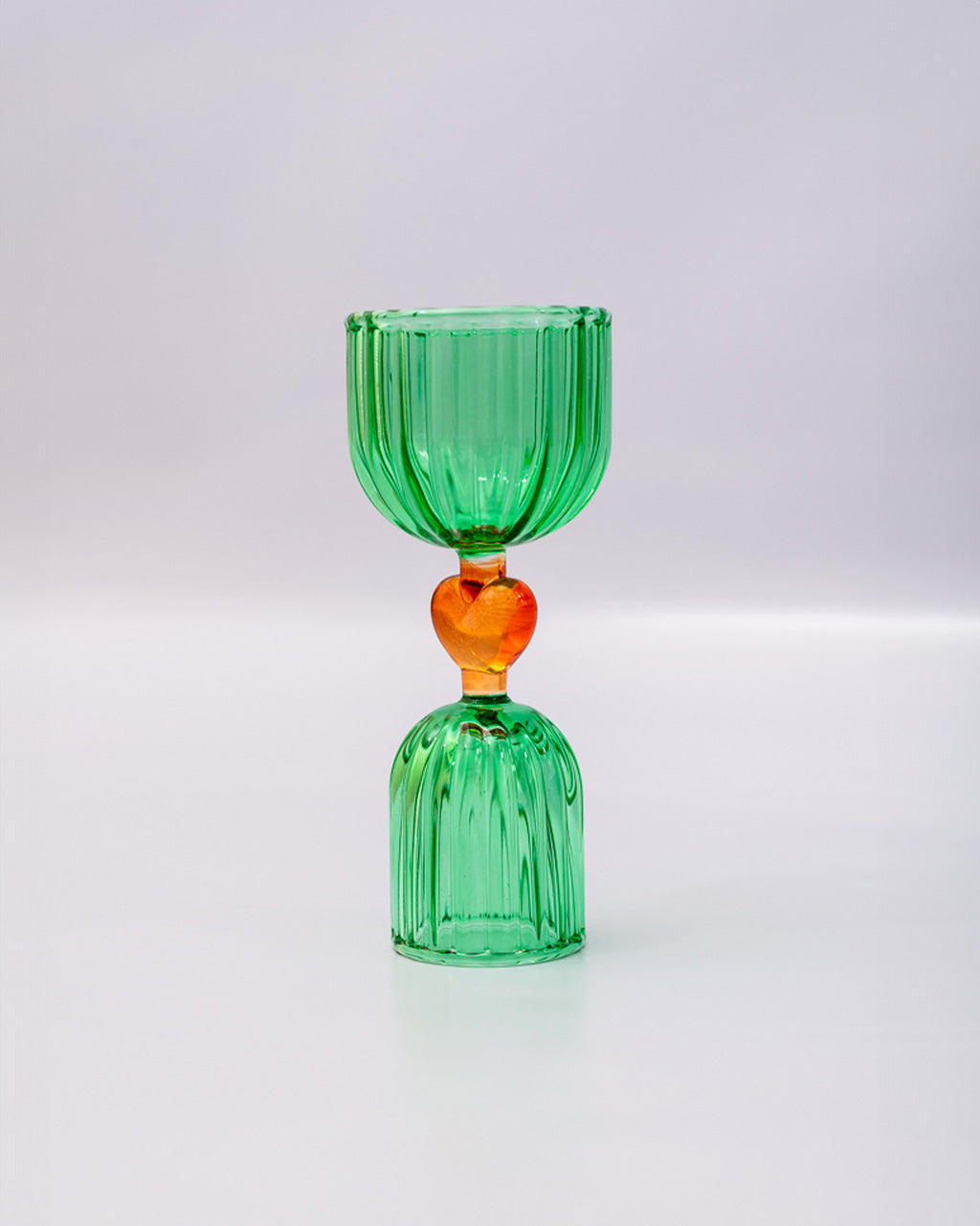 Green Double Shot Glass