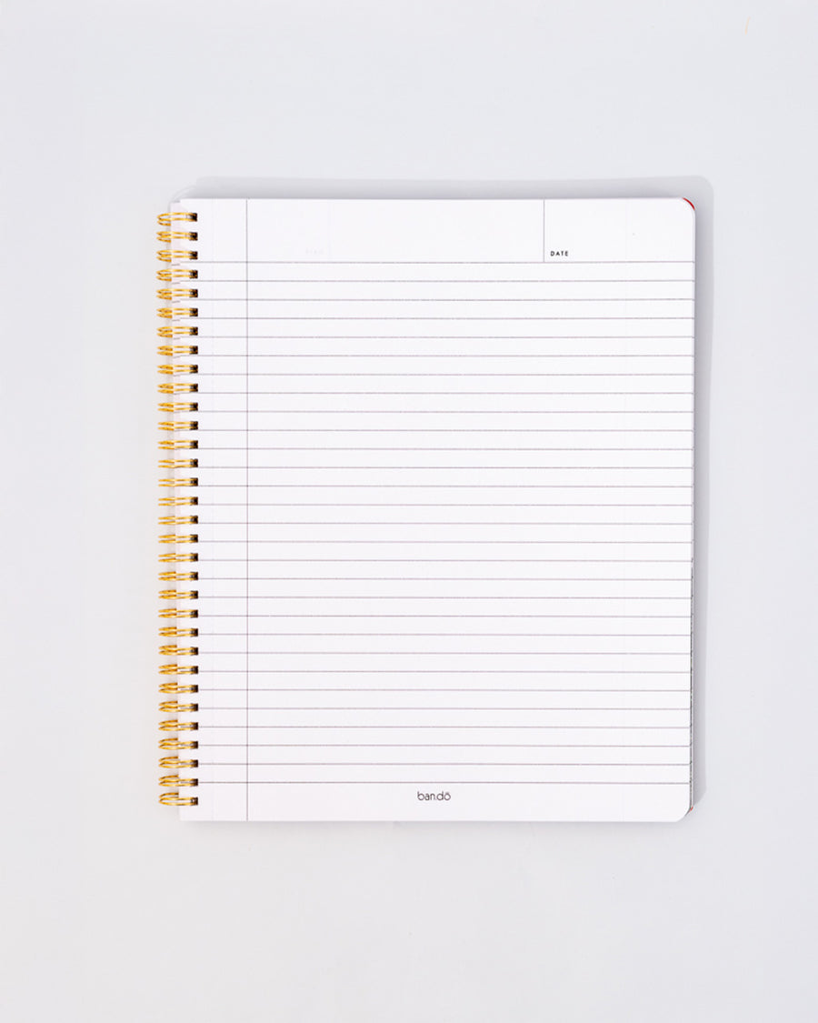 Floral Stripe Large Notebook | Rough Draft Notebook | ban.do