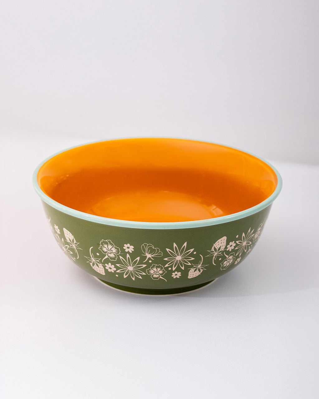 Small Ceramic Serving Bowl - Garden