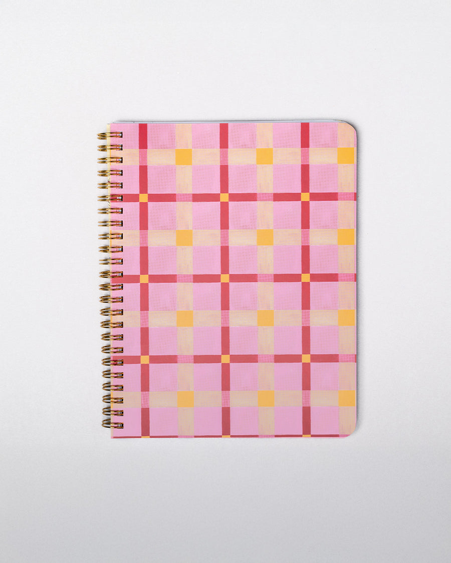 Pink Plaid Mini Notebook | Rough Draft Notebook | ban.do