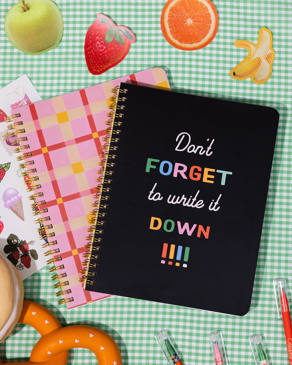 Pink Plaid Mini Notebook | Rough Draft Notebook | ban.do