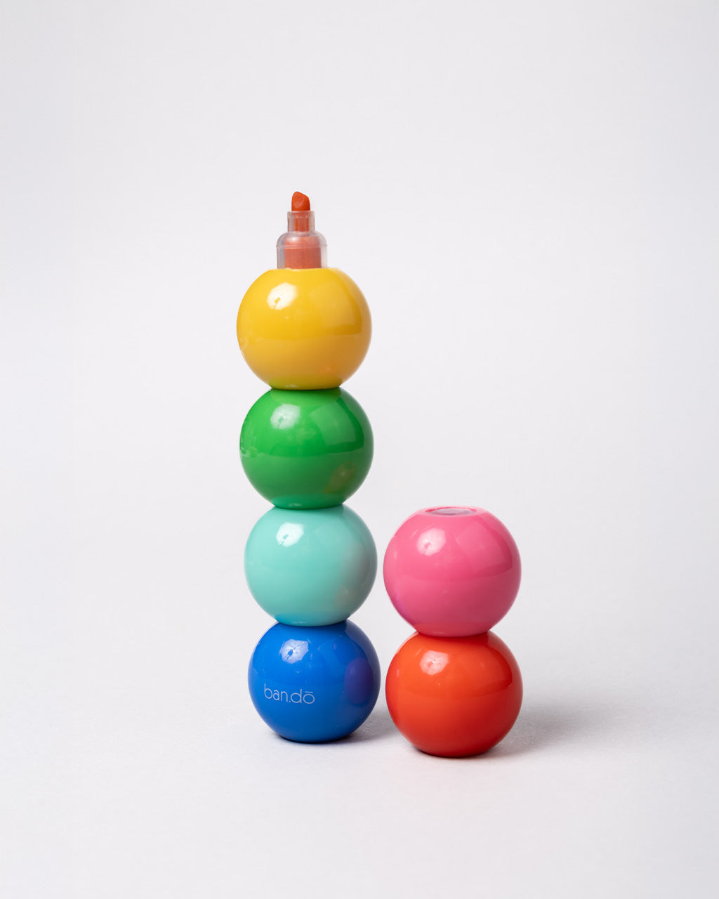 Highlighter Stack Fun Stacking Ball Highlighters | Colorful Desk Set | ban.do