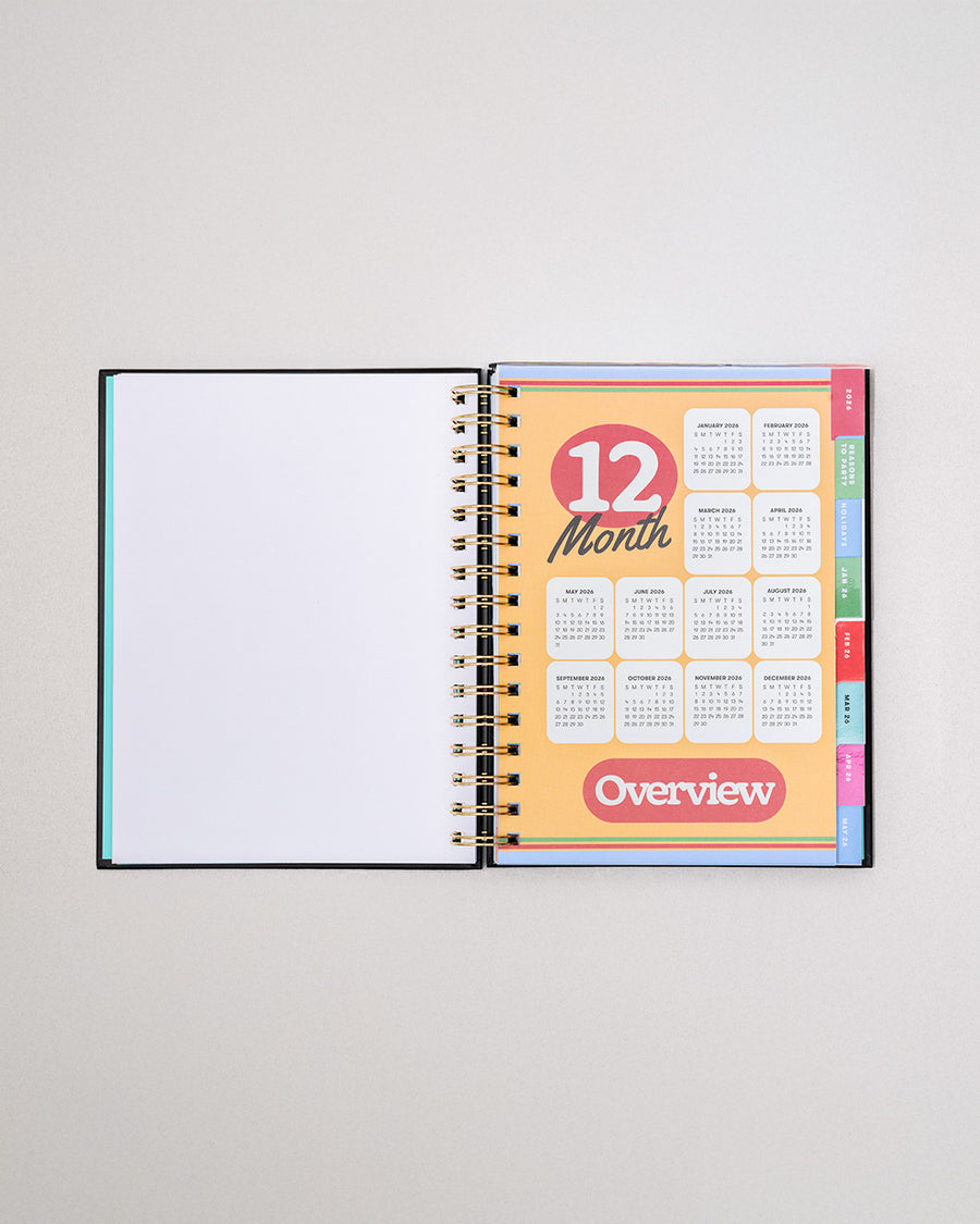 interior 12-month overview pages