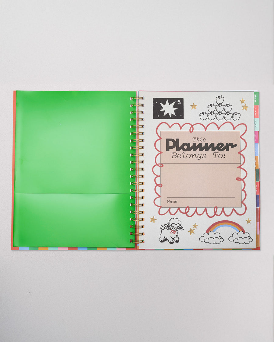 this planner belongs to: interior pages