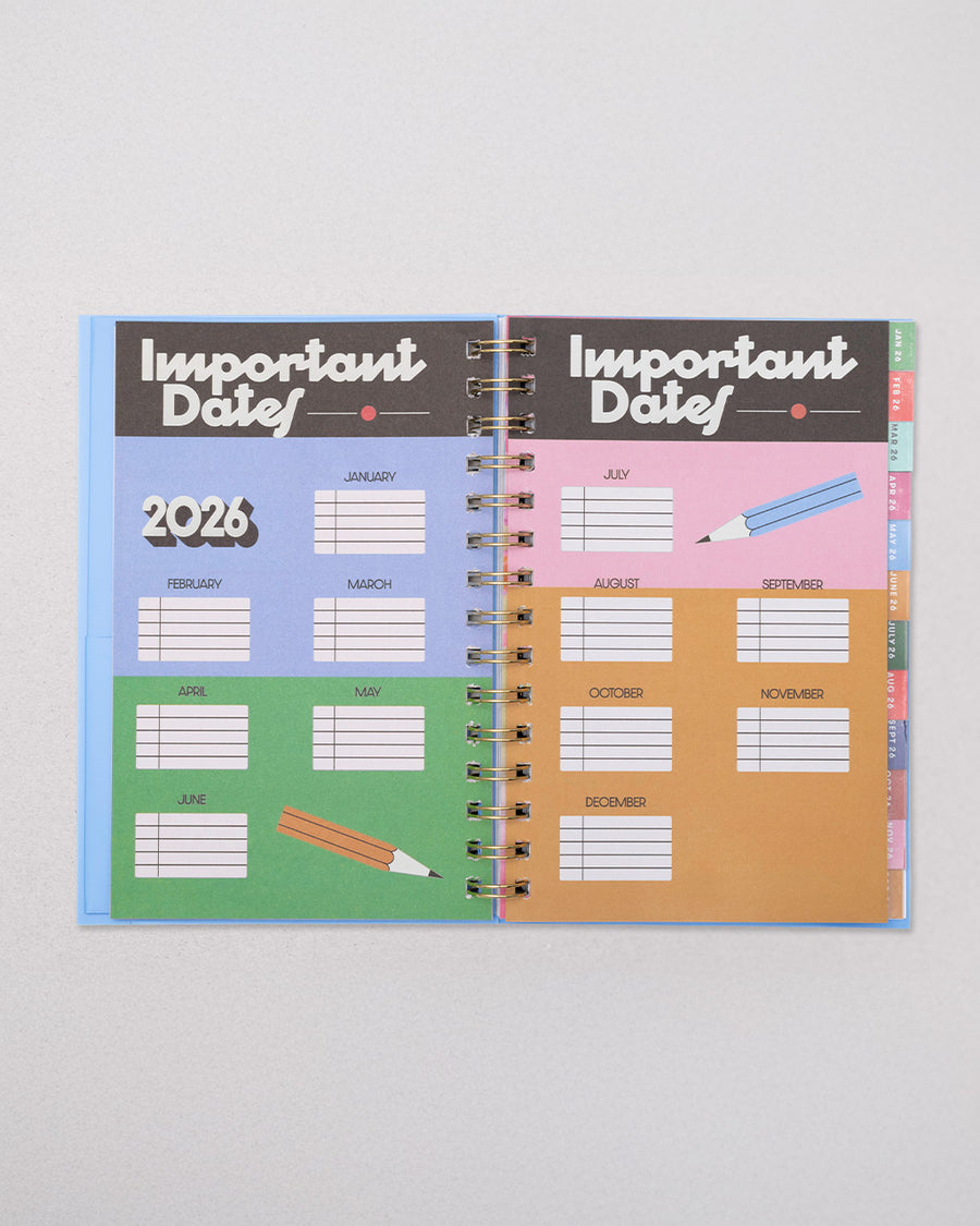 interior important dates pages
