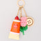 Features: button Fidget spinner, paint tube de-stress paint tube and beaded tulip keychain