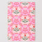 pink and red folk floral notebook