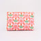 pink folk floral quilted pouch