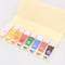 interior of oil paint shaped tab notes