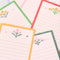 up close of dainty floral paper