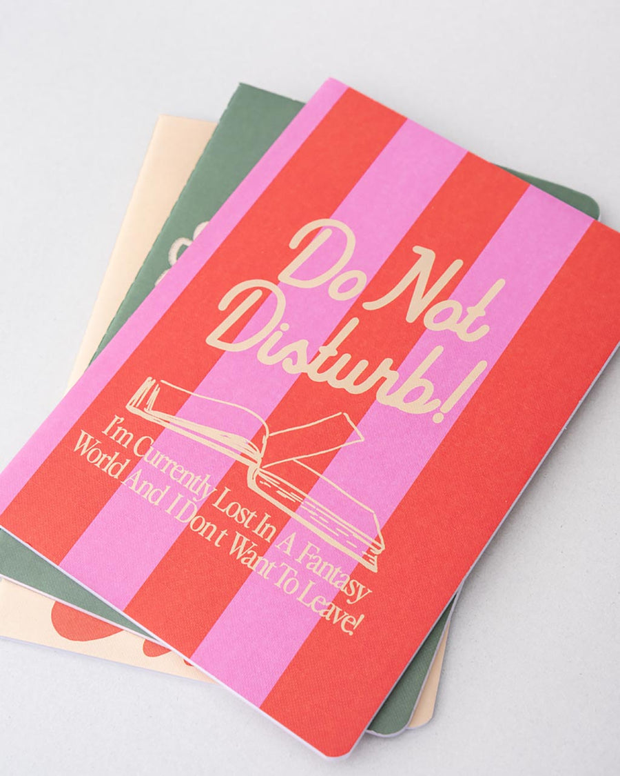 Hold That Thought Notebook Set  - Pastries and Books